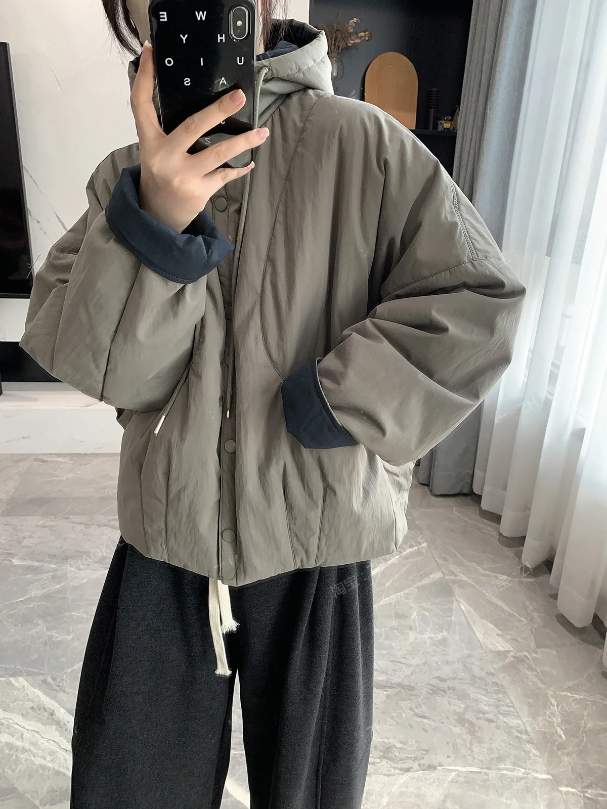 

Шикарное цветное хлопковое пальто Jaet, свободное пальто Batwing Sve на пуговицах для женщин, зимнее повседневное пальто, маленький размер, дружелюбное