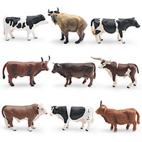Simulation Cattle Solid Figurines Cow Bull Ox Takin Garden Home Decor  Ornaments