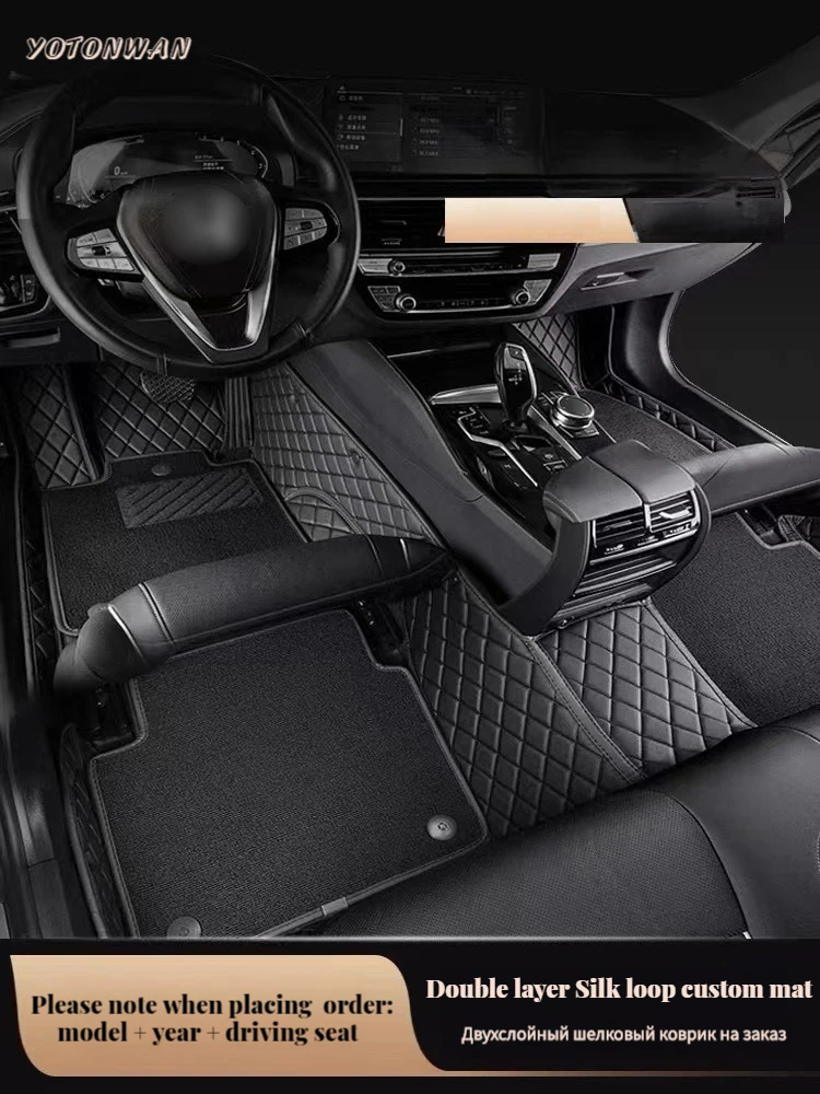 

YOTONWAN Custom Double Layer Anti-slip Car Floor Mats For Luxgen All Models Luxgen 7 5 U5 SUVCarAccessories Styling Carpet Cover