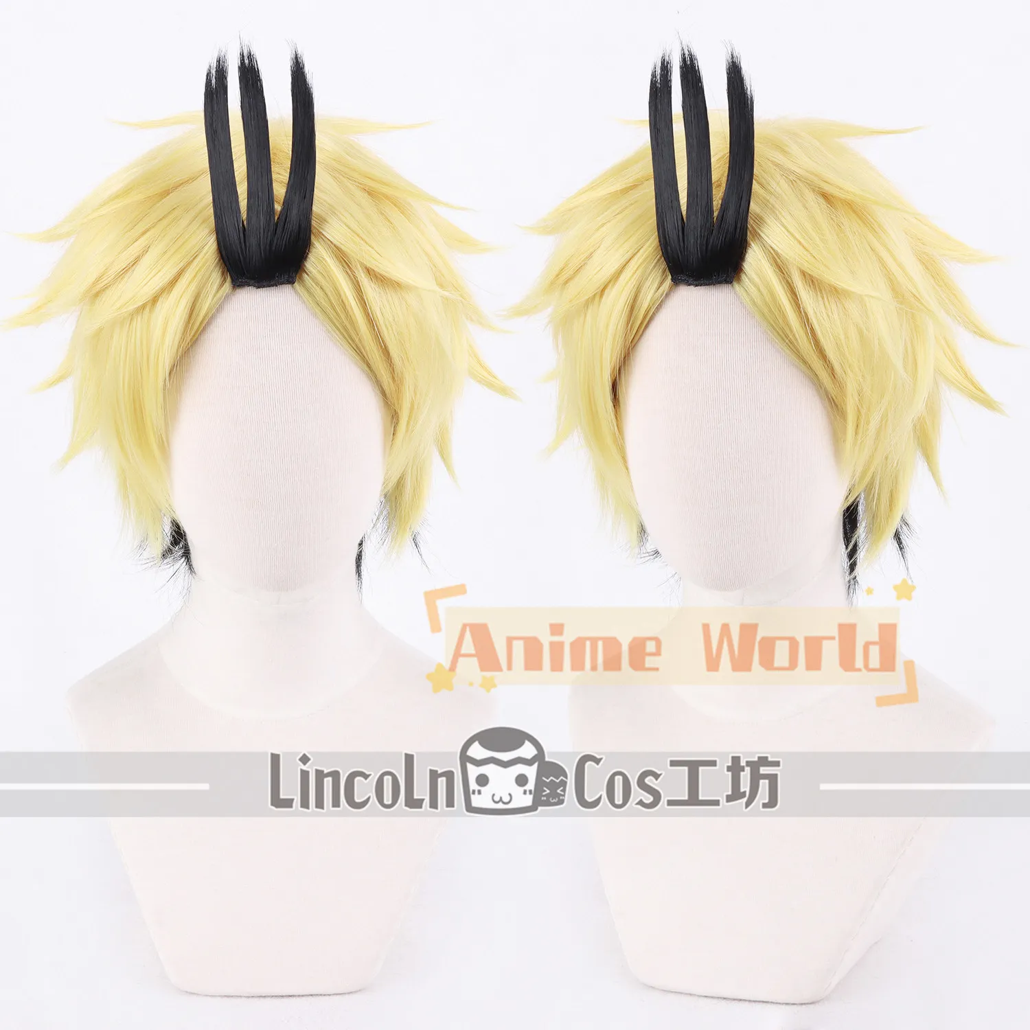 

Anime Kanji Koganegawa Cosplay Wig Halloween Carnival Party Props Synthetic Hair Heat Resistant Fiber + Wig Cap