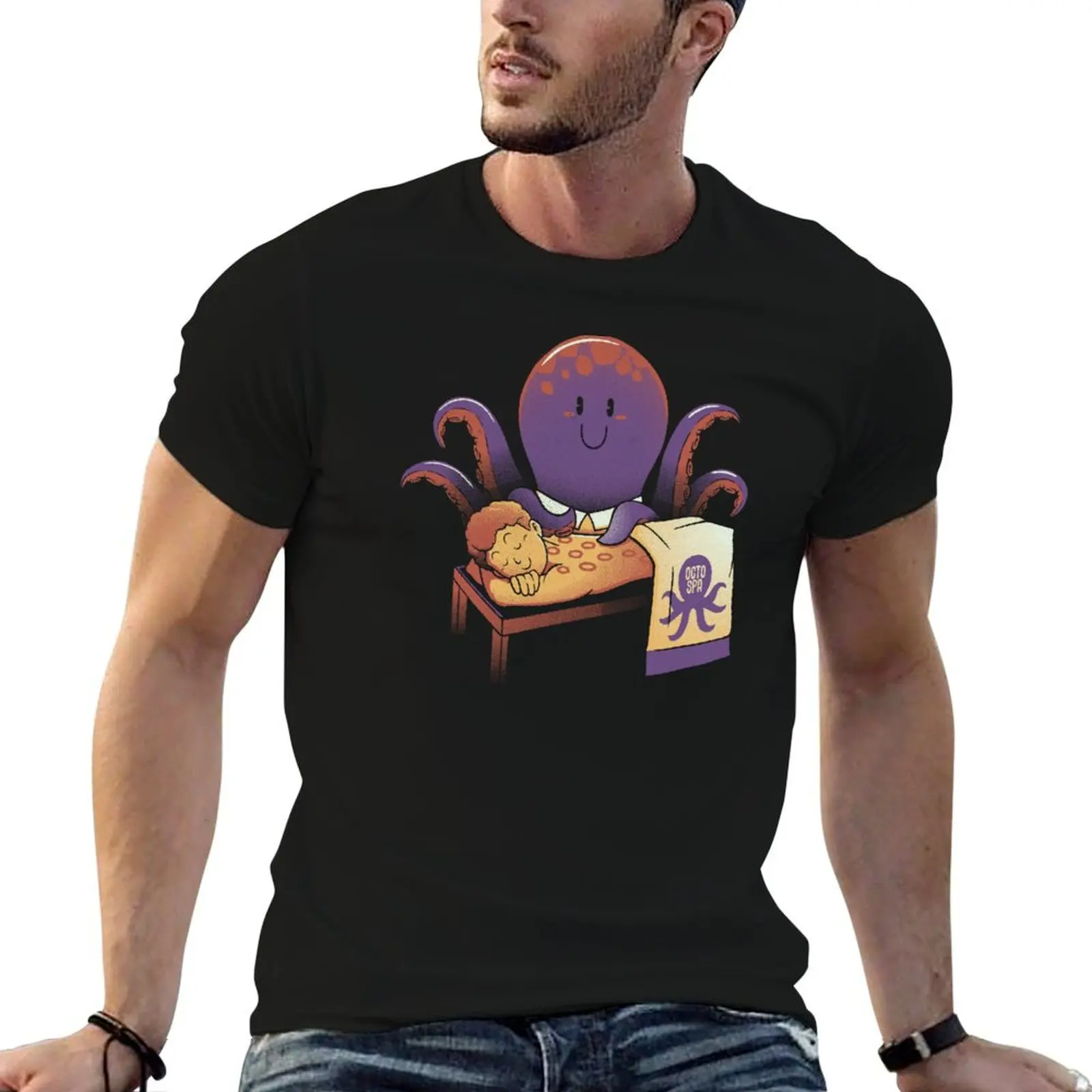 Cupping Therapy Octopus Massage by Tobe Fonseca T-Shirt for a boy tees oversized graphic tee men clothings