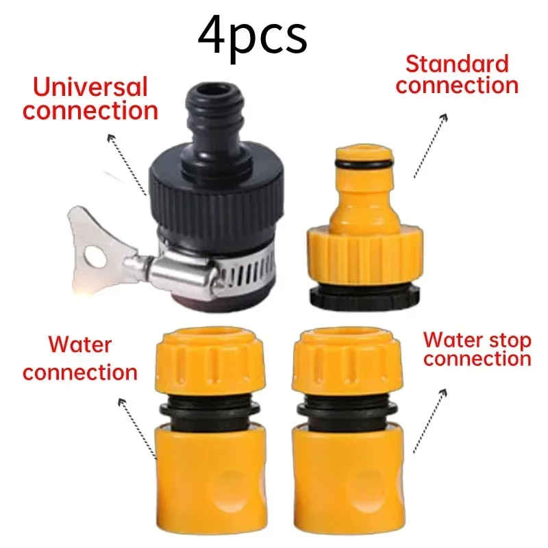 

Durable Universal Water Faucet Adapter Plastic Hose Fitting Quick Connect Fitting Tap for Car Washing Garden Irrigation