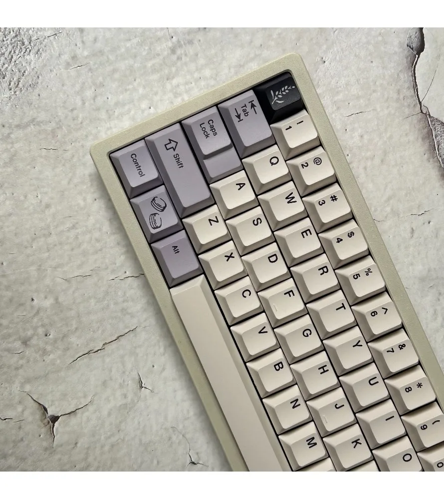 Lavender five-sided hot sublimation pbt full set of keycaps with 7U compatible ALICE40