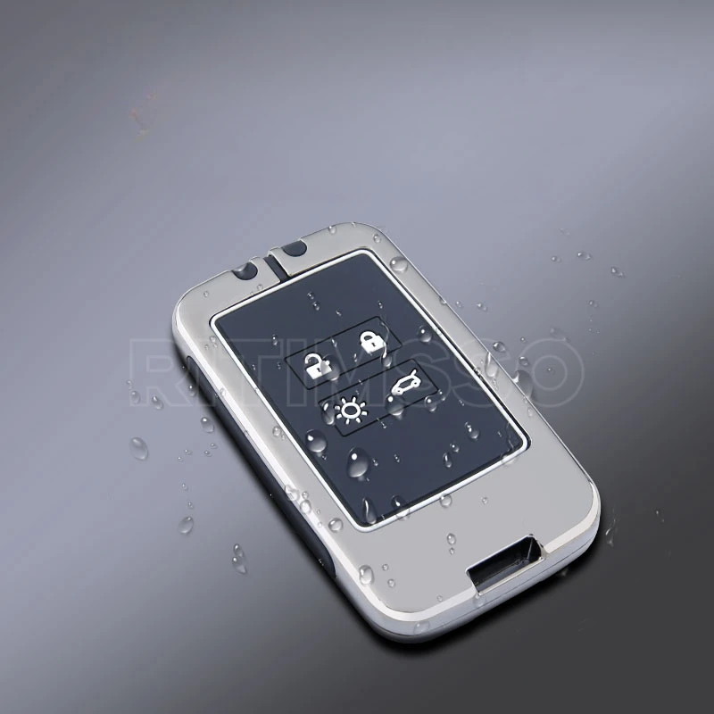 Funda de aleación para llave remota de coche, carcasa para Renault, Koleos, Captur, Megane, Clio, Scenic, Talisman, Arkana, Dacia, Sandero, tarjeta