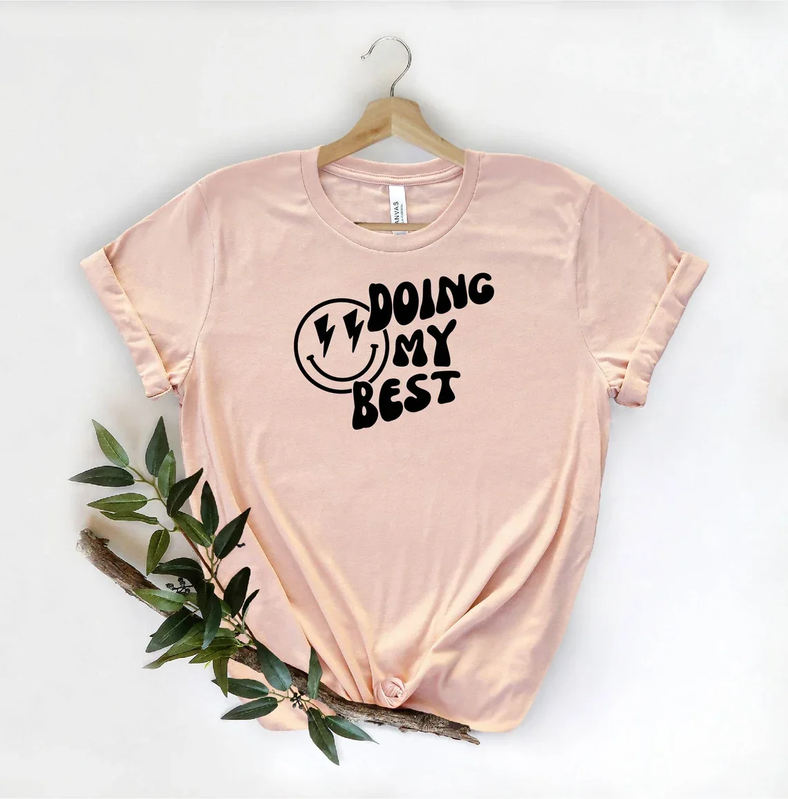 Sugarbaby Doing My Best Funny Graphic T-shirt Self Love Shirt Aesthetic Unisex Tee Positive Trendy Cool Tee Cotton t shirt