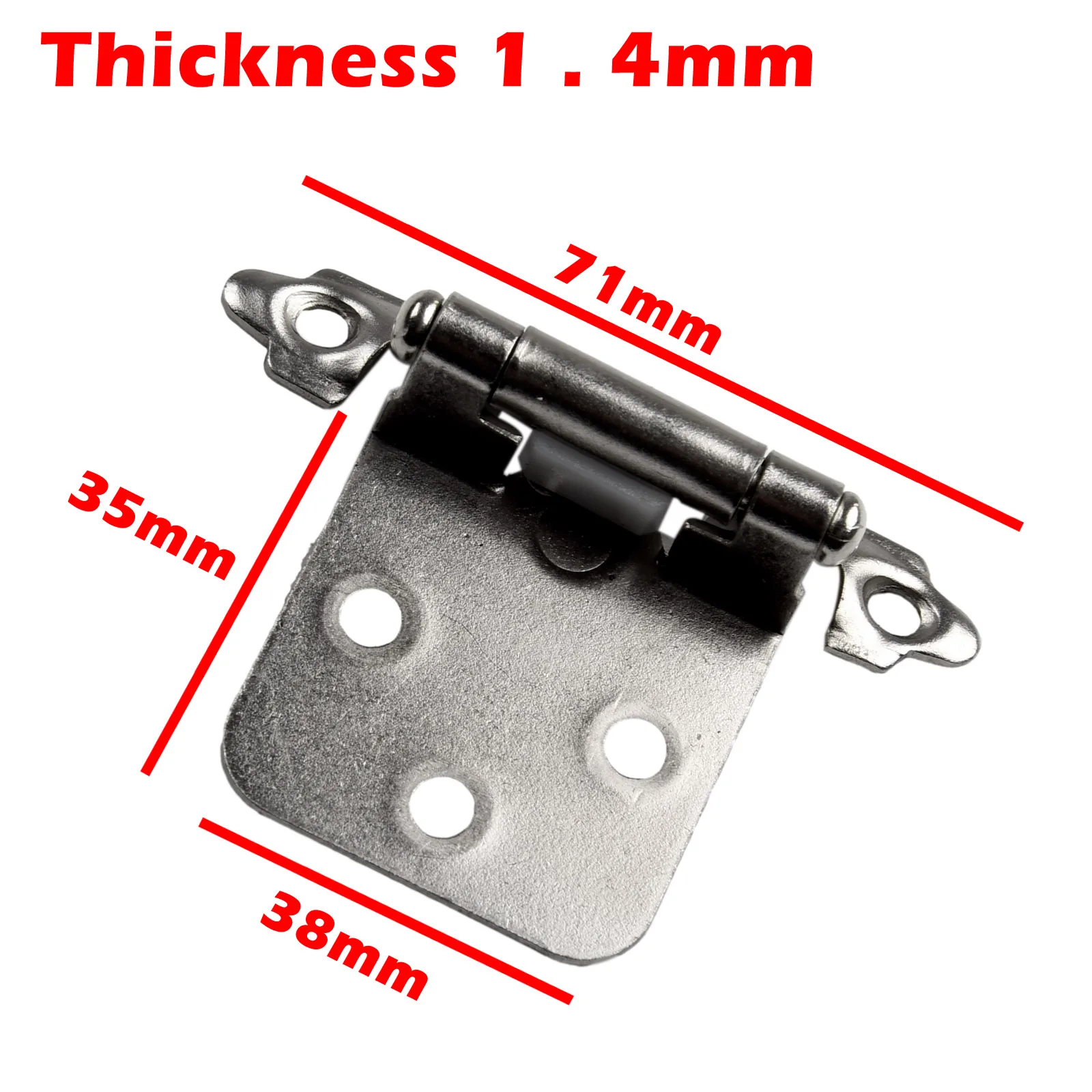 مجموعة مفصلات خزانة متدفق ذاتية الإغلاق للخدمة الشاقة مكونة من 10 قطع للأبواب البلاستيكية المعدنية الخشبية مناسبة للاستخدام الداخلي والخارجي