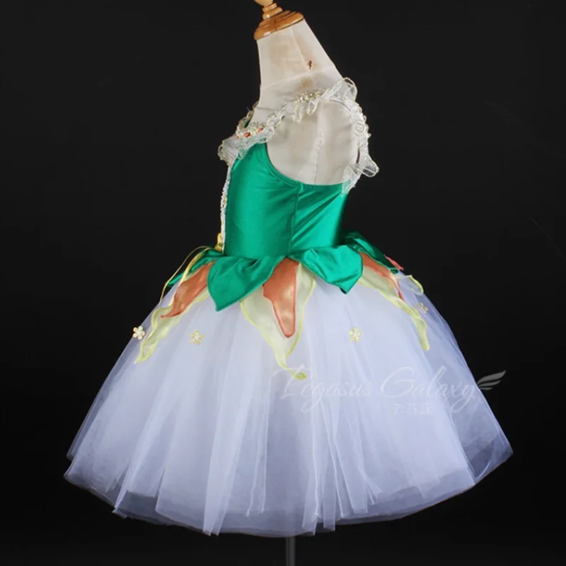 Enfants filles professionnel enfants Ballet Performance justaucorps gymnastique Tutu body Ballet danse jupes robe Costume pour