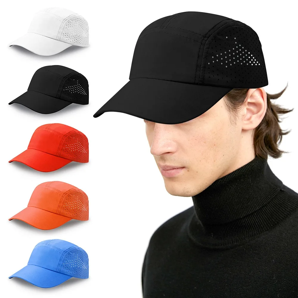 Casual Ultralight Mesh Baseball Cap Quick Drying Solid Color Cycling Hats Adjustable Breathable Running Cap Unisex