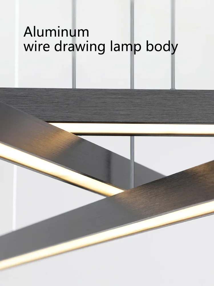 Living Room Pendant Light Luxurious Modern Atmospheric Creative Minimalist Linear Long Bar Restaurant Bar Hanging Light Fixture