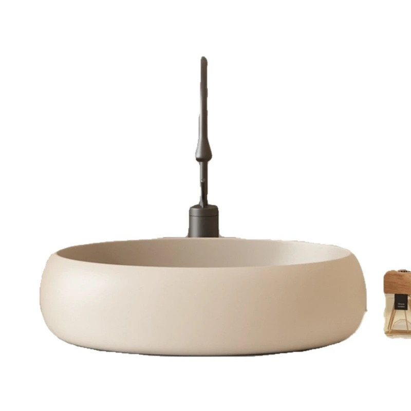 

Oval counter basin ceramic wash basin, household bathroom balcony