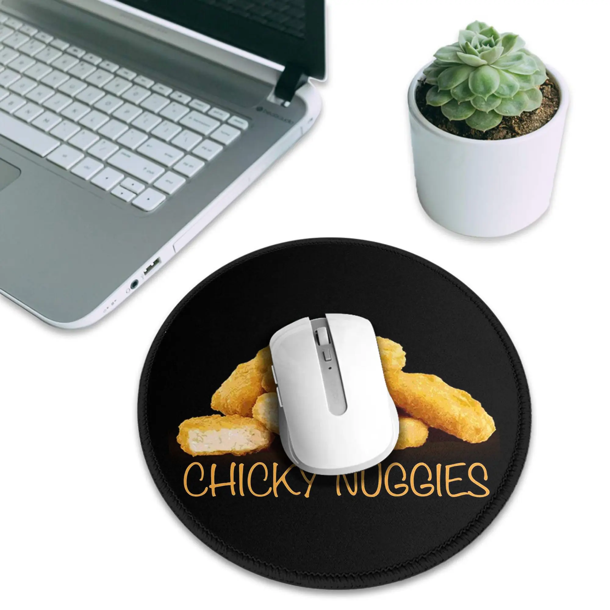 Tasty Chicken Nuggets Mouse Pad Computer Keyboard Mouse Mat Gaming PC Laptop Desk Mat Office Accessories Table Mats