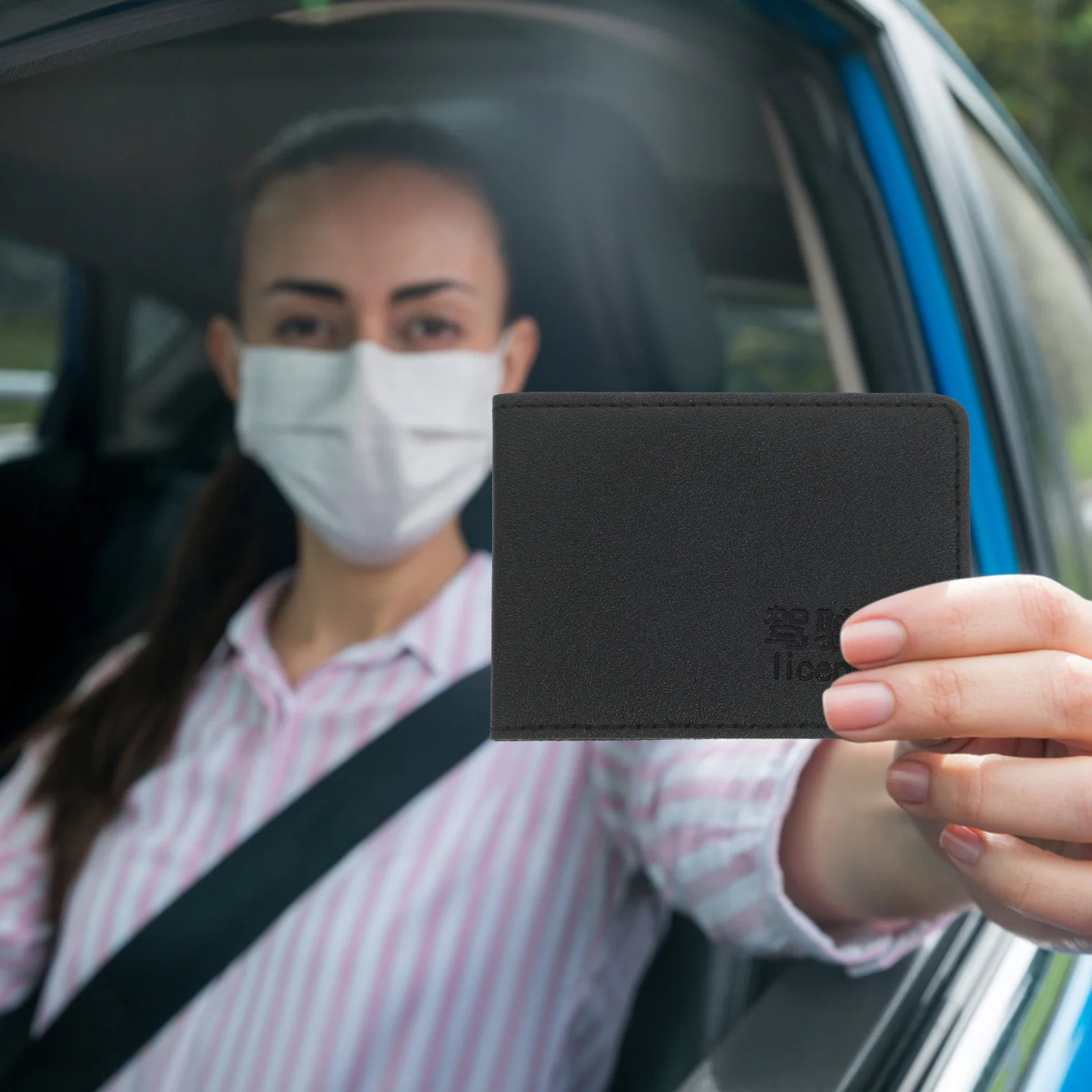 

5pcs Drivers License For Men Women Id Card Holder Large Capacity Wallet Organizer Credit Cards Pouch Car Document Holder