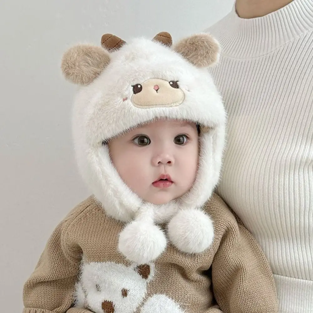 

Warm Toddler's Lei Feng Hat Soft Coldproof Baby Ear Protection Cap Thickened Windproof Capybara Beanie Caps Outdoor Activities