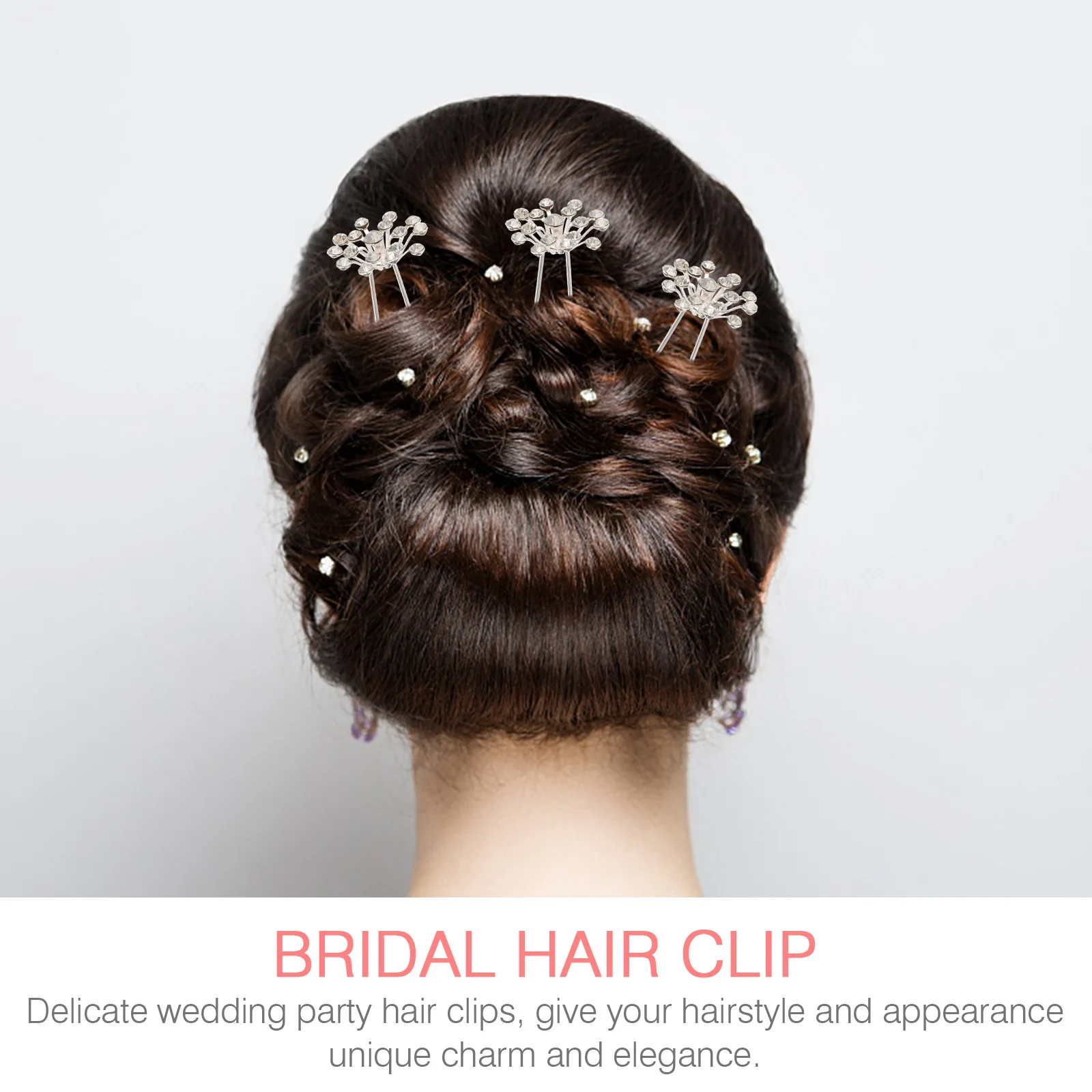 

20pcs Hair Clip Gypsophila Bridal Hair Shaped Wedding Accessory Party Headdress For Bride Women