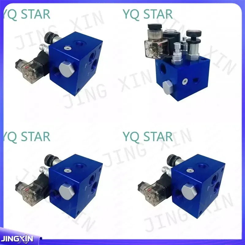 custom for ET-02 Hydraulic Cartridge Valve Block Lift System Solenoid Check Relief Throttle Valve Port Circuit Hydraulic