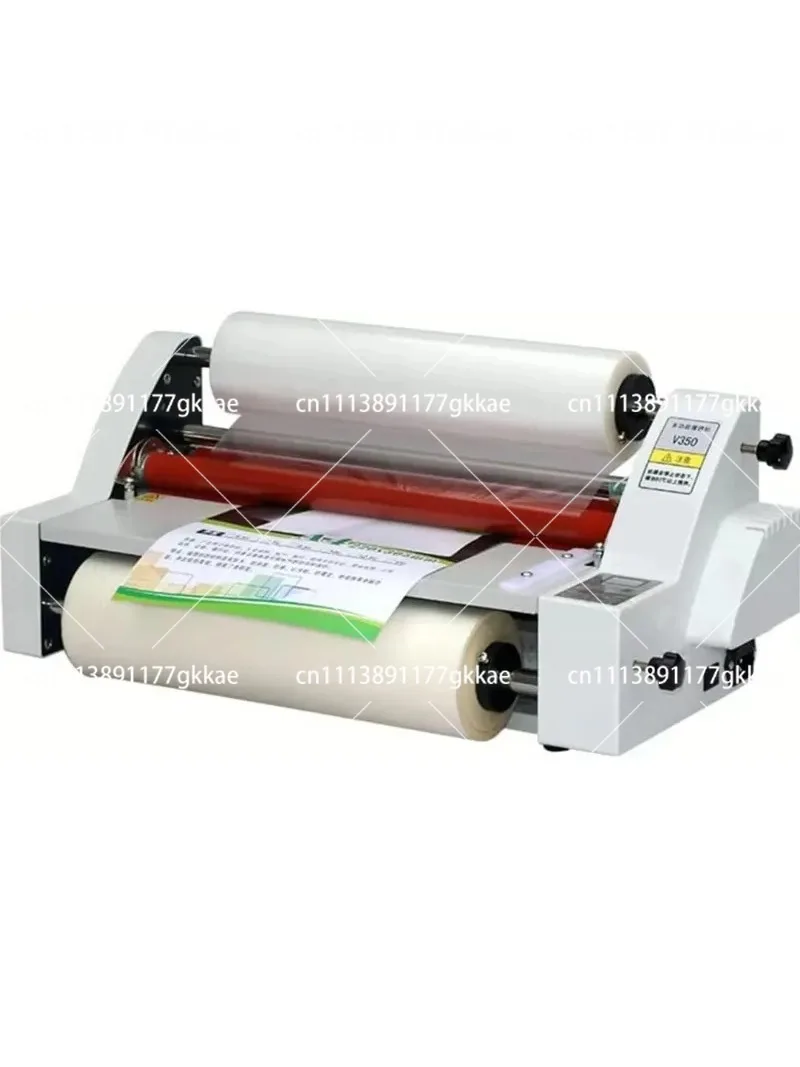 350mm Cold Hot Roller Laminator, Single & Double Sided Thermal Laminating Machine for Paper, Card, Wood Veneer