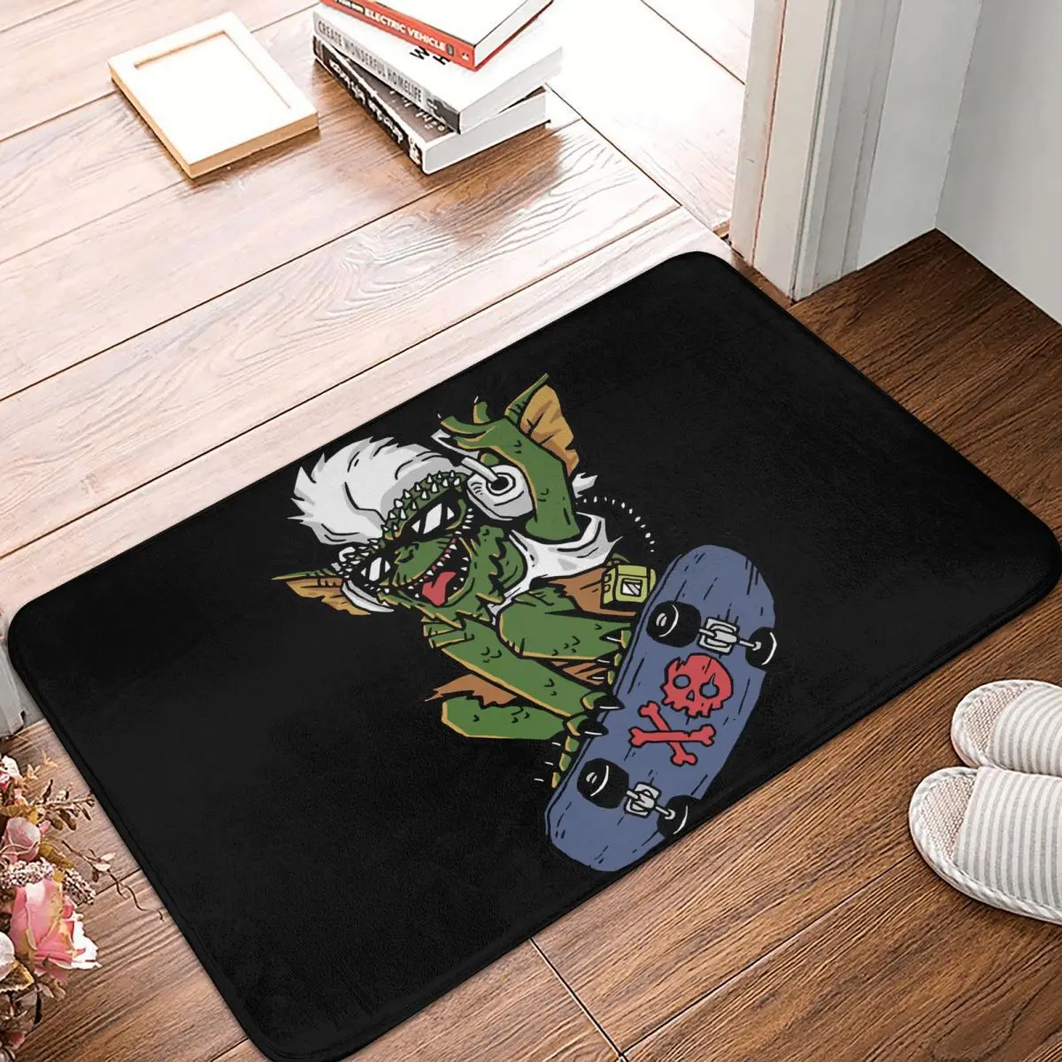 Gremlins Mogwai Gizmo Film Bath Mat Style Doormat Flannel Carpet Outdoor Rug Home Decoration