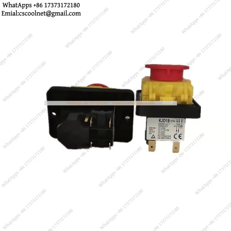 JS02 Electromagnetic Switch 400V 7 Foot Power Switch For Grinding Wheel Polishing Machine Bench Drill Electrical Accessories