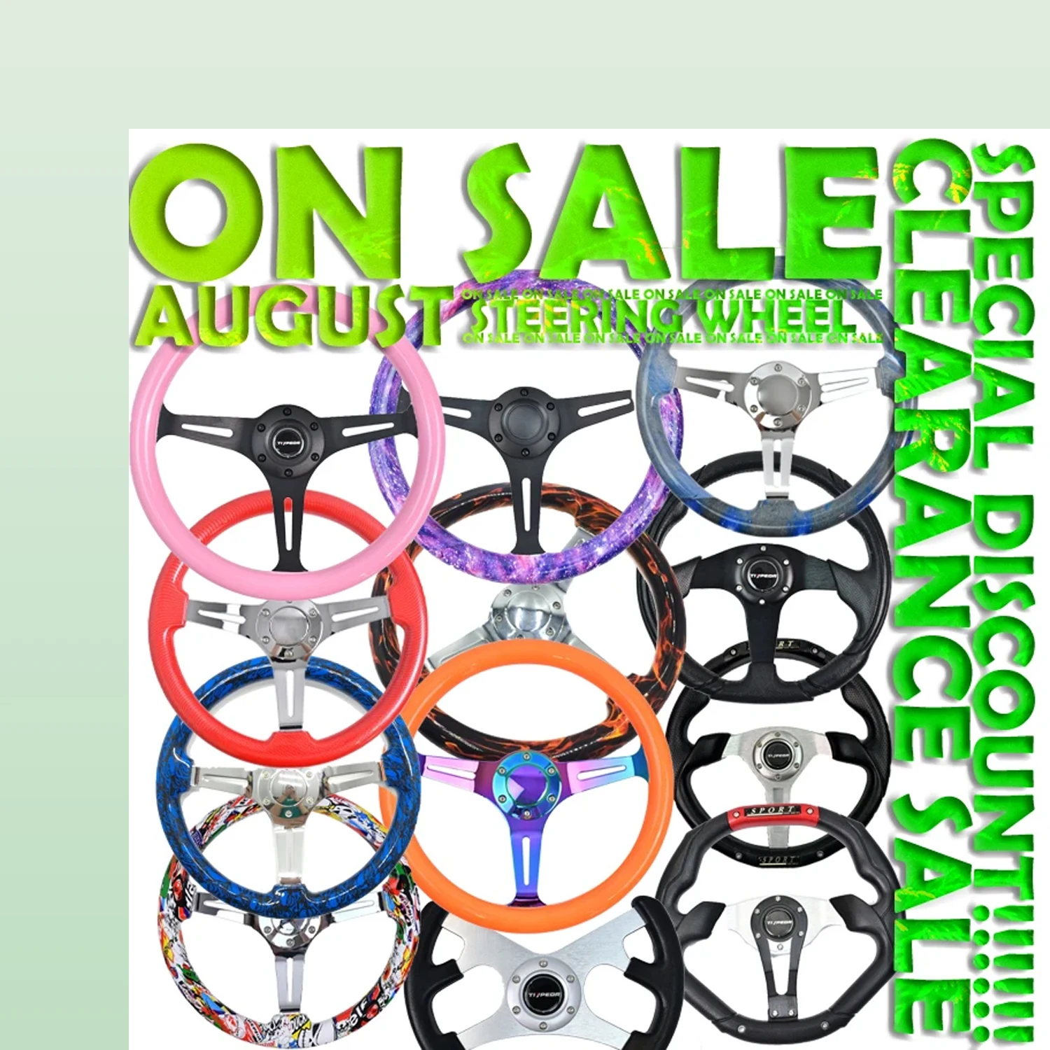 

Special Off TIYPEOR Colorful ABS Material Steering Wheel Universal Wheel