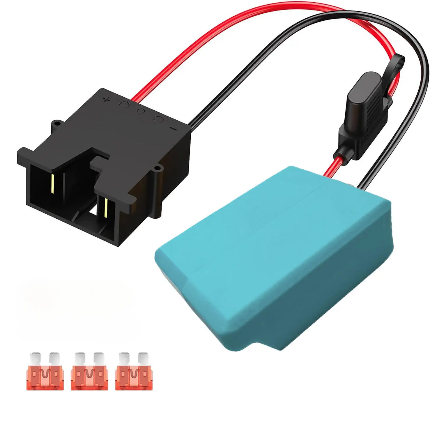 Imagem -05 - Kit de Conversão de Bateria para Makita Porta-fusível e Fio Conector Compatível com Peg Perego 18v Power Wheels 12v