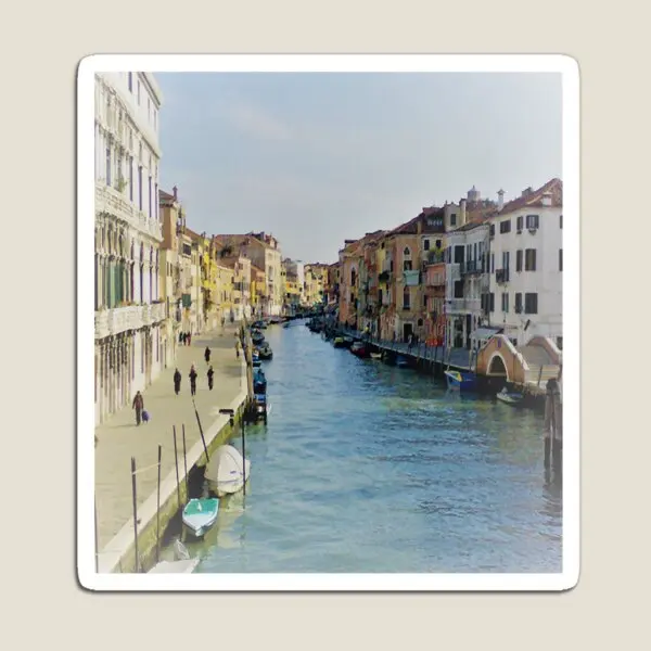 Venice Italy Boats  Magnet Colorful Decor Stickers Holder for Fridge Organizer Baby Refrigerator Kids Toy Magnetic Home