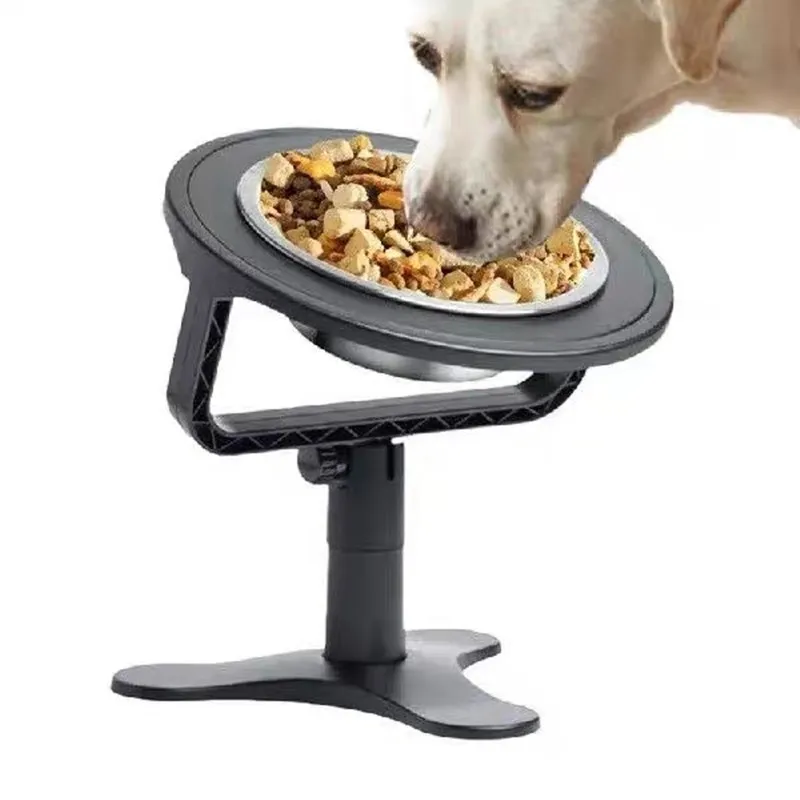 Dog Bowl Elevated Stand Cat Feeder Bowl Adjustable Height Stainless Steel Food Bowls Stand Feeders Table Pet Dog Accessories