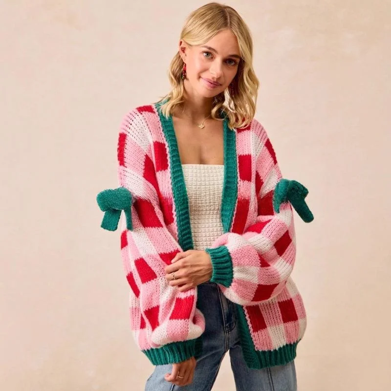 

Autumn Winter Women's Long Sve Sweater Cardigan Multi-Sle loween Theme Overhead Coat Fem Faion Outerwear