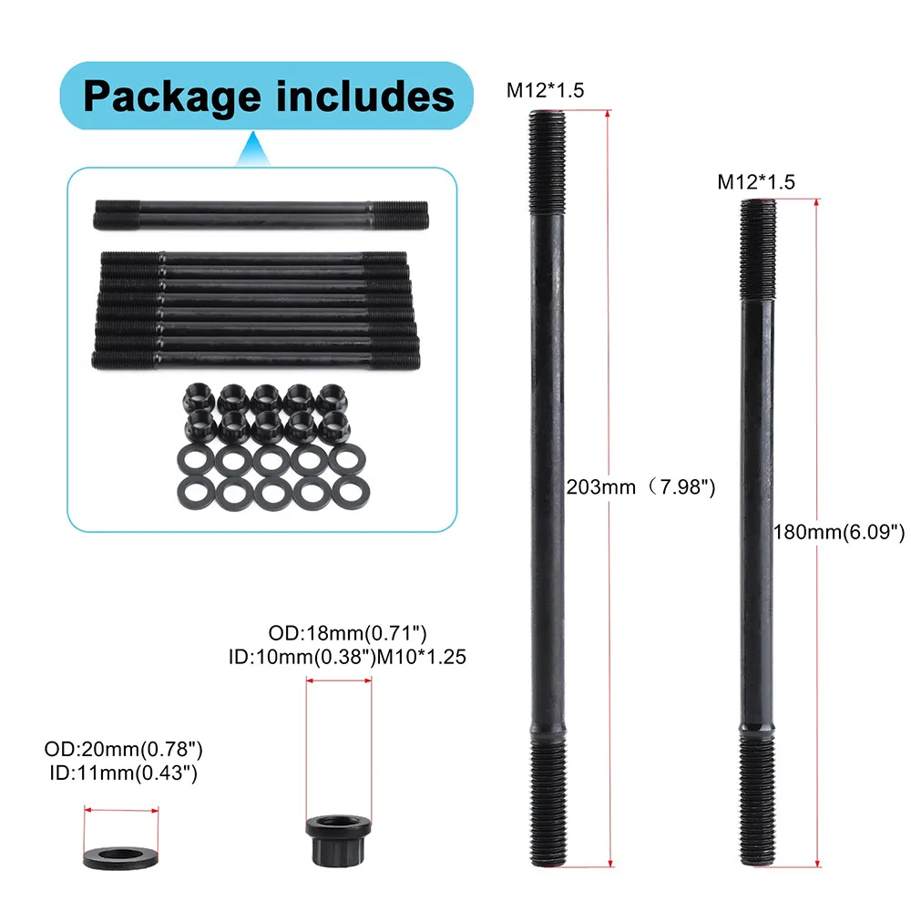 Car Accessories Applicable to Honda Acura Integra CRV B series engine cylinder head screws ARP 208-4302