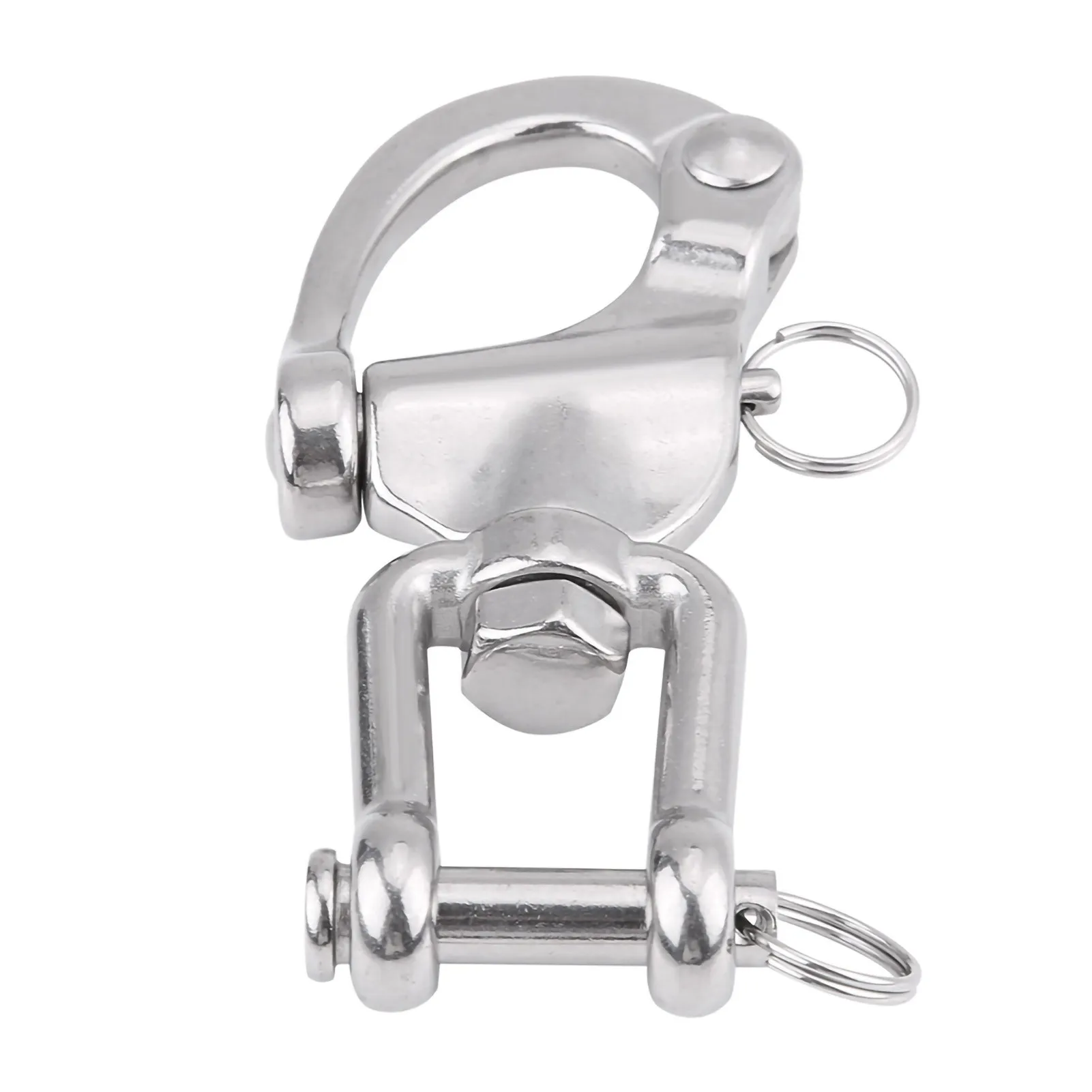 Grillete de acero inoxidable 316 con cierre rápido 03 para aparejos de velero, espinacador, cabrestante y accesorios giratorios de yate, repuesto OEM