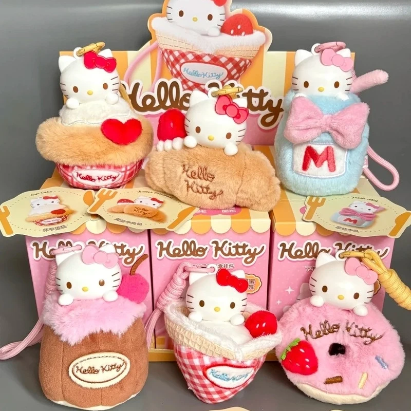 

Sanrio Hello Kitty Sweet Workshop Series ароматный кулон слепая коробка таинственный мультяшный декор для торта игрушки подарки для детей