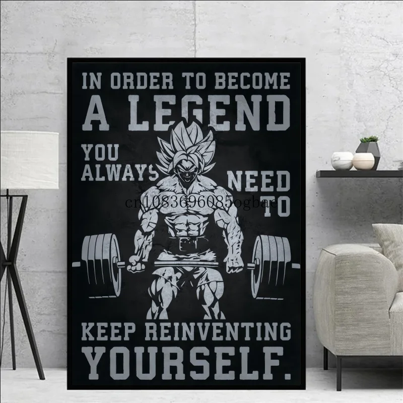 High Quality Canvas Anime Dragon Ball Goku HD Picture Poster Gym Decorative Art Interior Paintings Fashion Wall Paintings Gifts