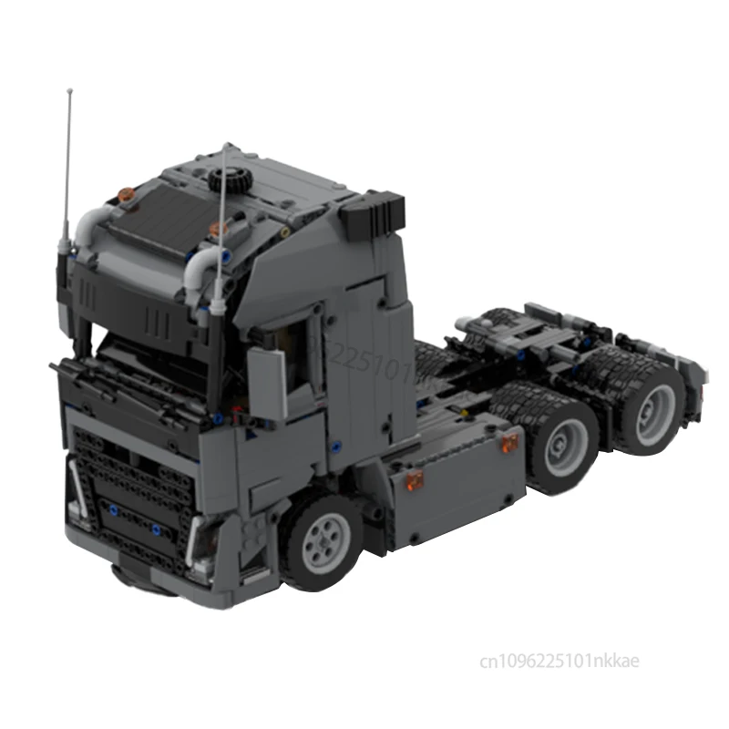 Aangepaste MOC Heavy Duty Technische 4x4 of 6x4 Tractor eenheid Oplegger Container Bouwstenen DIY Voertuig Bakstenen Speelgoed Geschenken