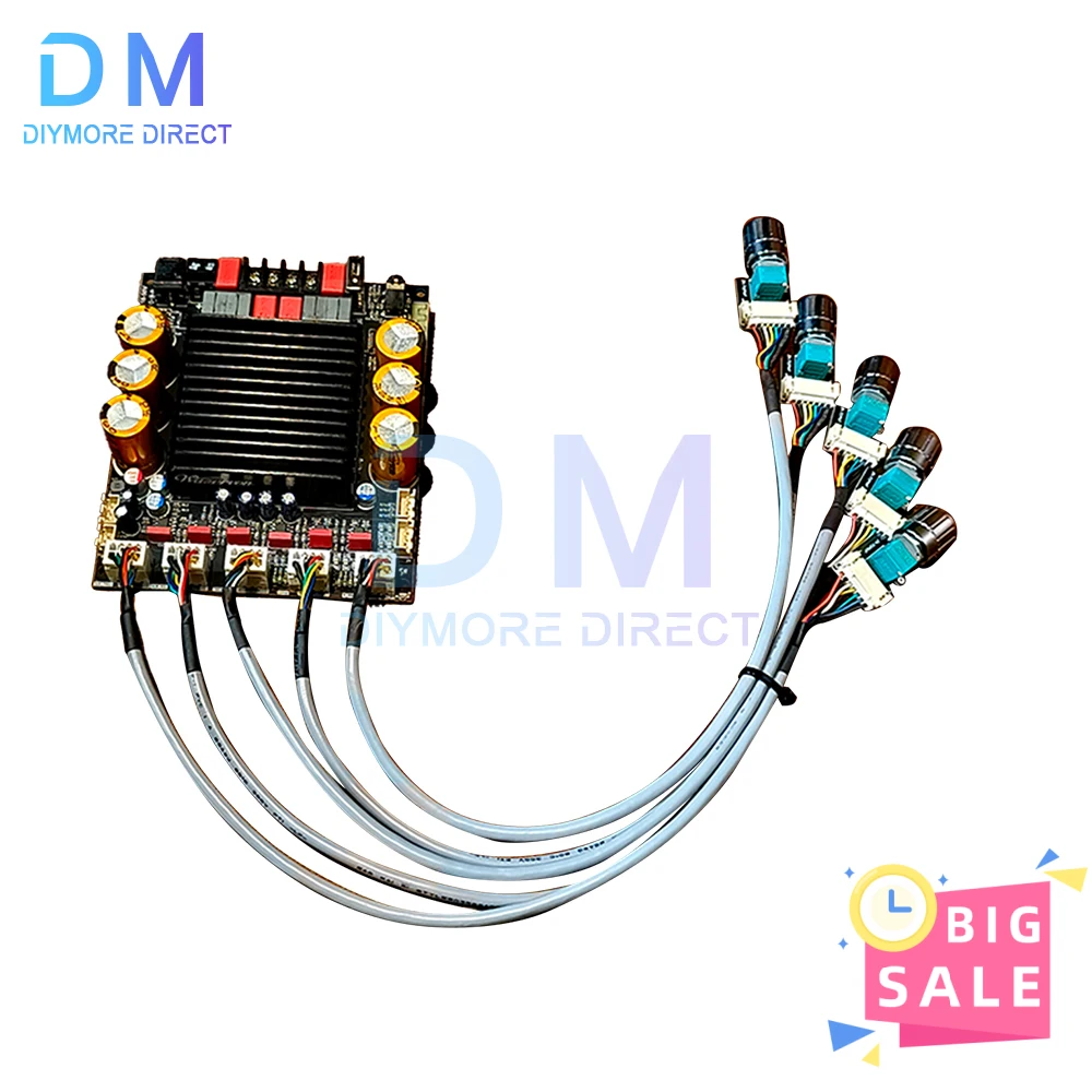 

ZK-SUB600 DC 18-50V 300W+300W BT Amplifier Board Module with Subwoofer Extension TPA3255 2.0+channel