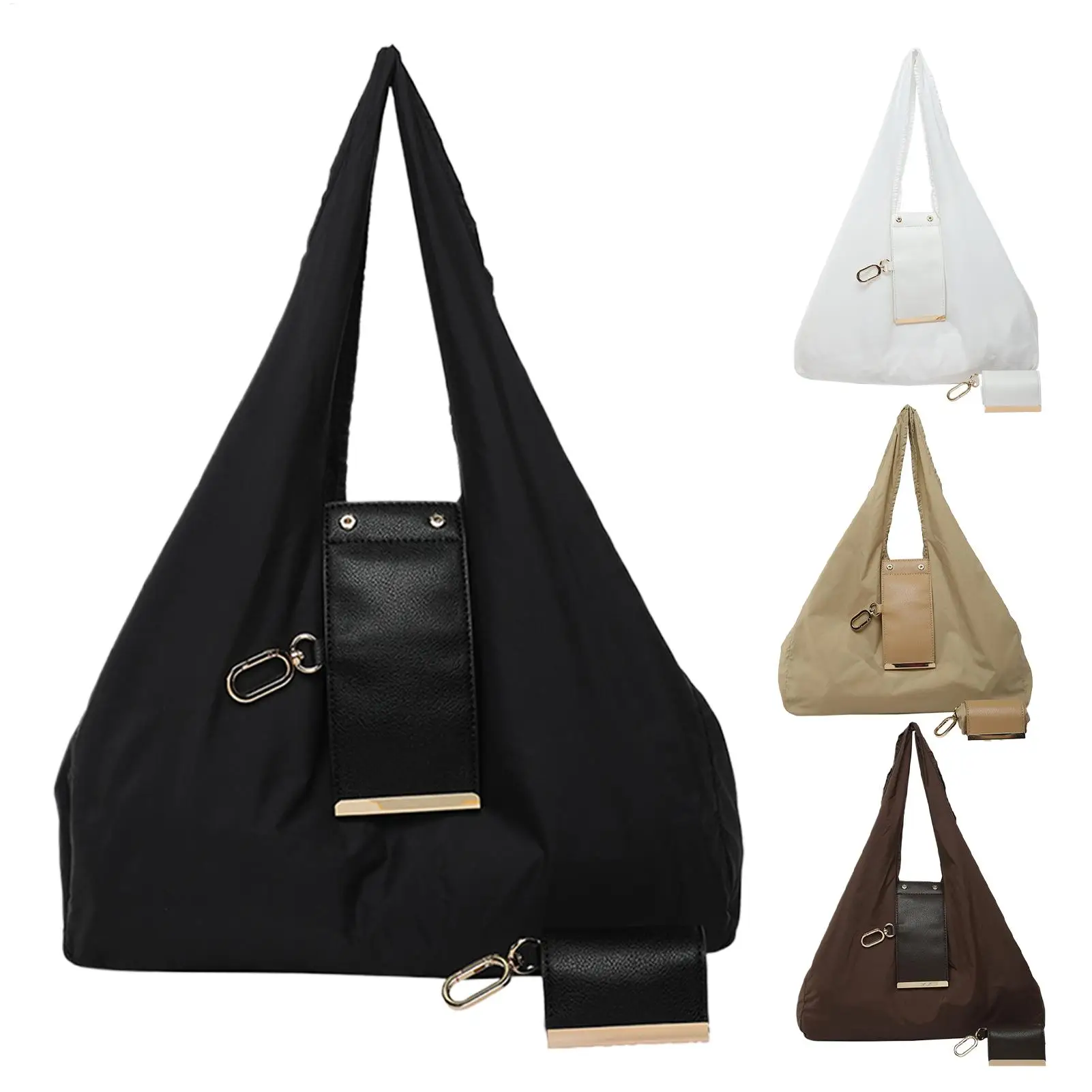 Tote Bag for Women PU Leather Trendy Purses Lightweight Expandable Key Ring Tote for Students Teachers Travel Outdoor School