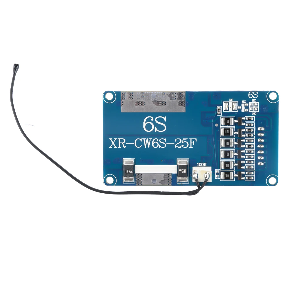 BMS 6S 22.2V 15A 20A 25A Balanced Battery Charge Board Equalizer with NTC Temperature Protection Common Port For Escooter