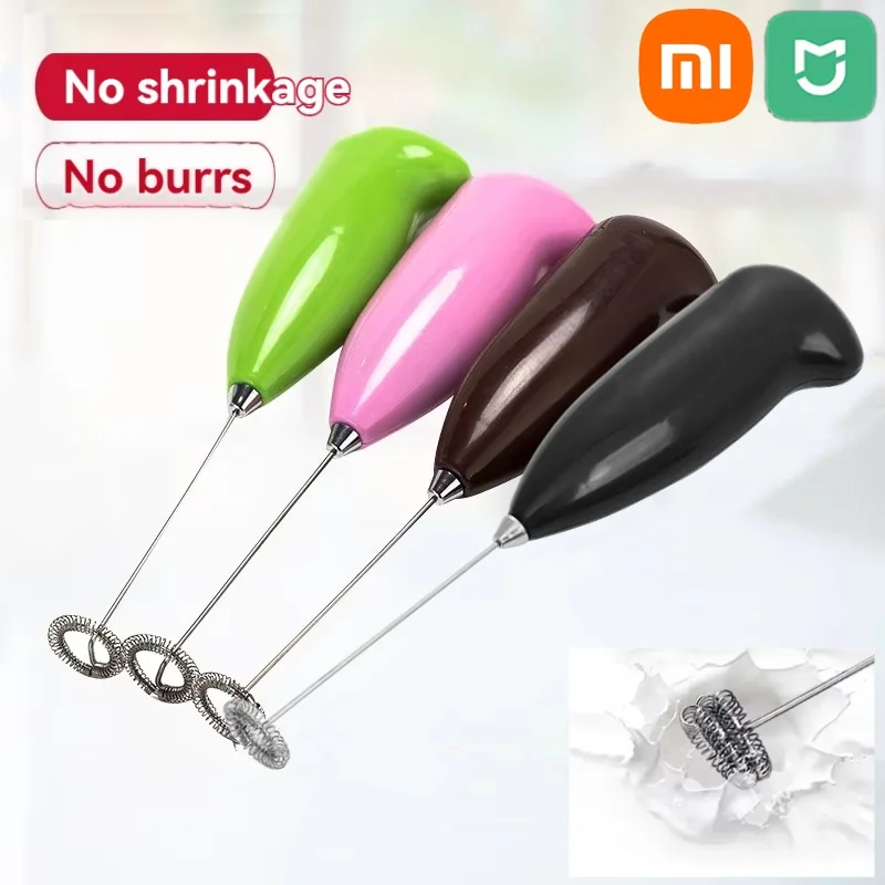 Xiaomi Electric Coffee Frother Handheld Mixer Milk Foamer Egg Beater Cappuccino Stirrer Portable Blender Home Kitchen Whisk Tool