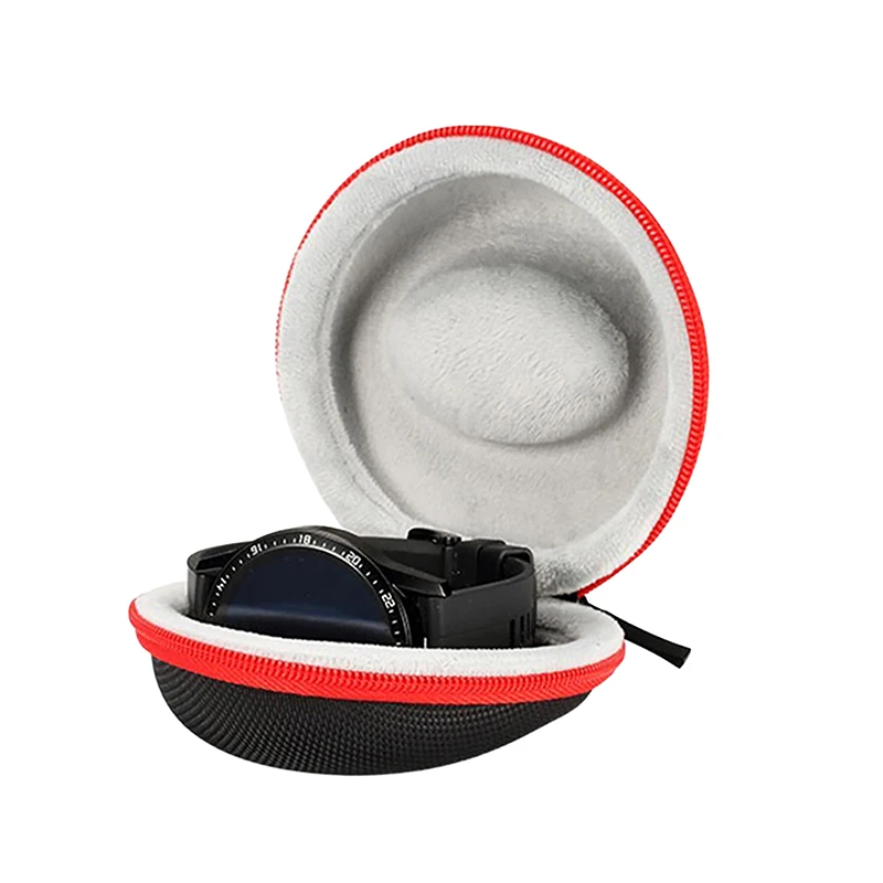 Caja organizadora de relojes EVA resistente al agua, estuche de almacenamiento con cremallera de una sola ranura, soporte de viaje portátil para reloj inteligente, transporte diario