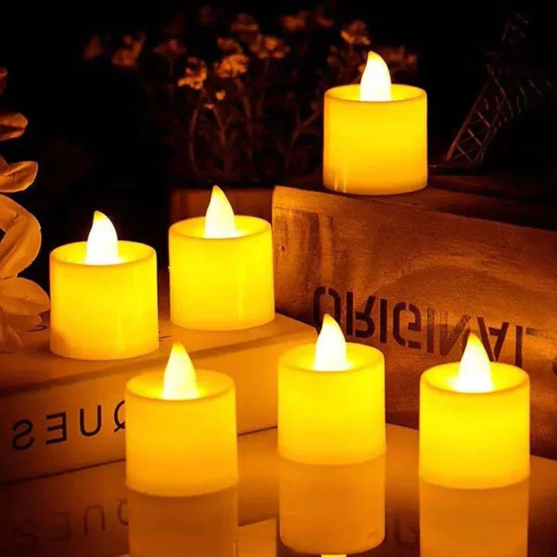 1/3/6Pcs Flameless LED Candle Lights Coloful Flicker Pillar Candles Lights Battery Operated Romantic Party Atmosphere Home Decor