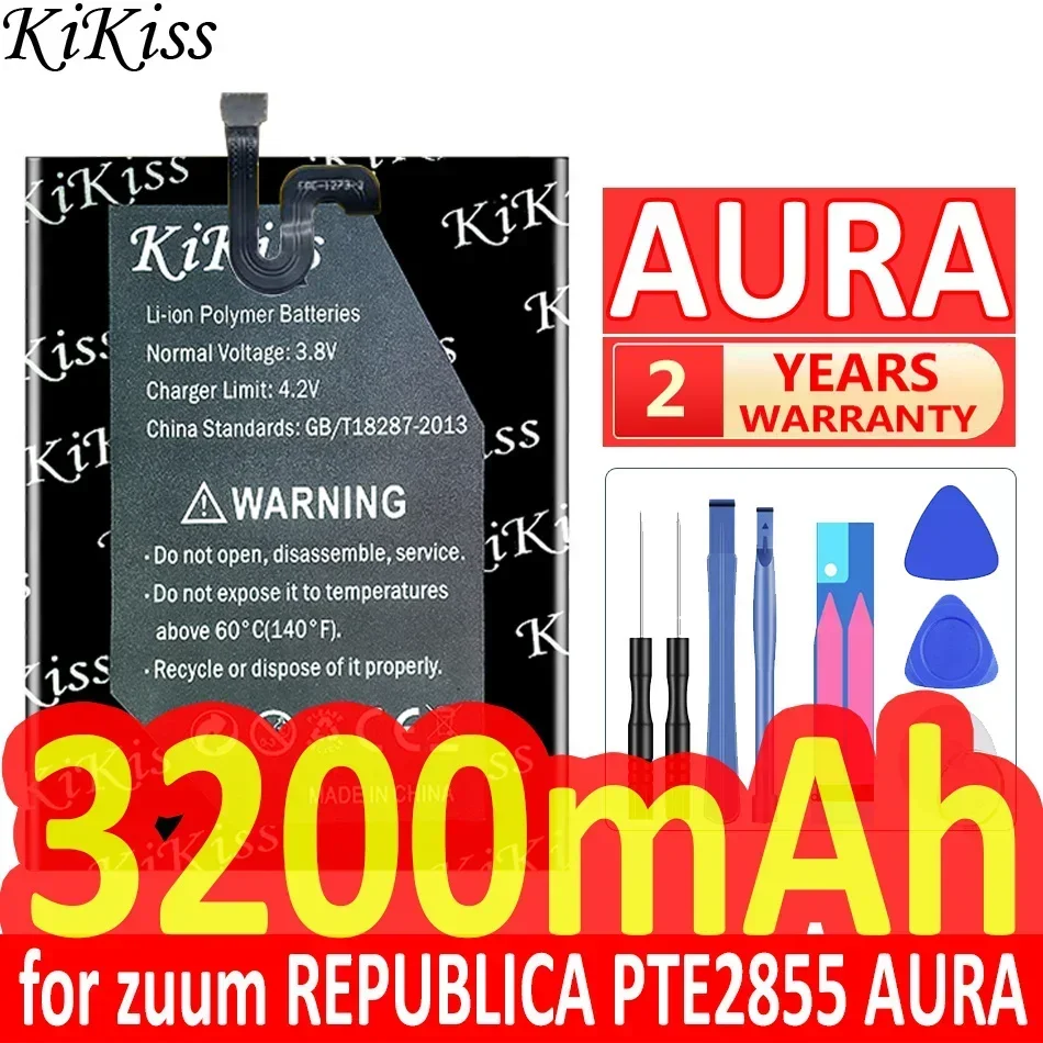 

KiKiss Battery 3200mAh for zuum REPUBLICA PTE2855 AURA