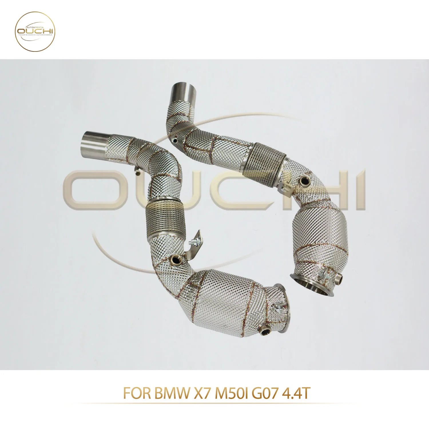 

Race Downpipe for BMW X7 M50i G07 4.4T Catless Straight Pipe Spool Power Extreme Exhaust Note 304 Stainless Steel