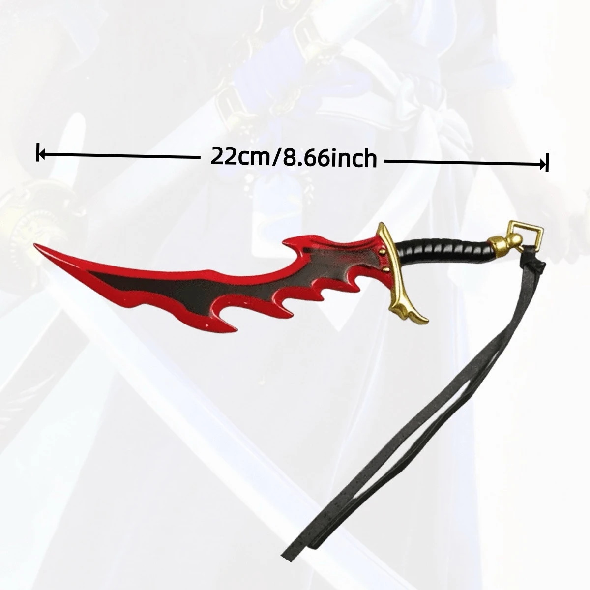 8.66 cala Solo Leveling Metalowa Katana Miecz Nóż Ninja Oryginalny Samurajski Szabla Japońska Katana Szabla Akcesoria do Cosplay Rekwizyt Zabawka