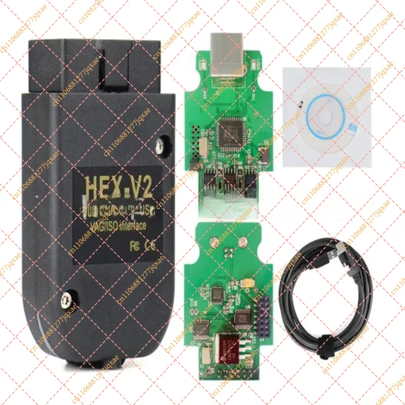 VCDS 24.7 HEX-V2 Diagnostic Tool, ATMEGA162 5054 Cable for Volkswagen Audi