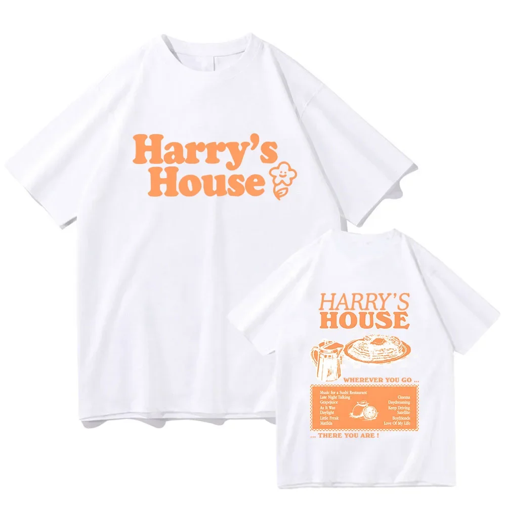 Harrys House T-Shirts Musical Works Männer/Frauen T-Shirt Baumwolle T-Shirts Hochwertige vorherrschende leichte Strech-Ästhetische Anime-Kleidung