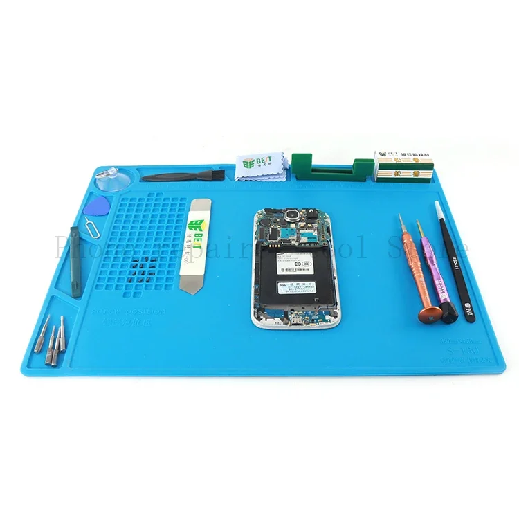 S-130 Repairing Insulation Pad Soldering Insulation Pad Desk Mat Maintenance Platform Heat-resistant Heat Gun BGA Soldering Stat