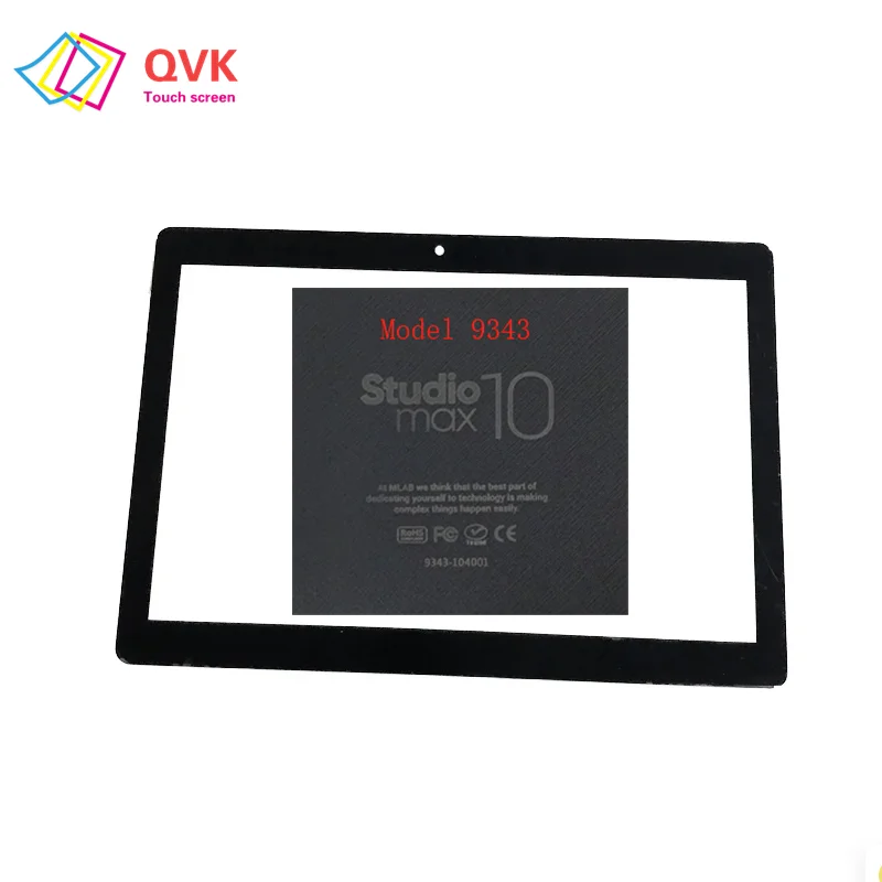 

10.1Inch Black For MLAB 9343 Studio MAX Tablet PC Capacitive Touch Screen Digitizer Sensor External Glass Panel