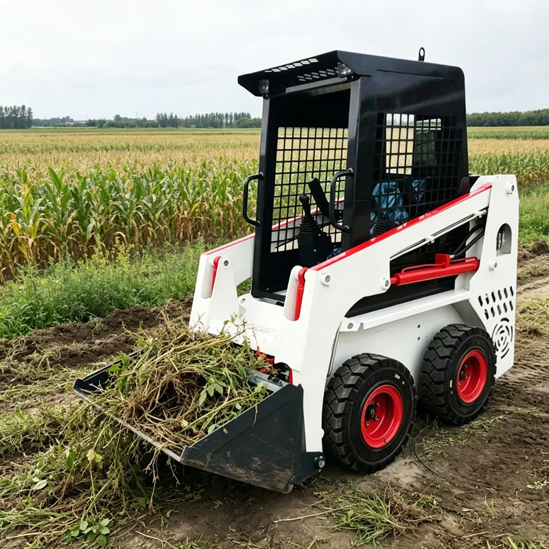 

Customized Crawler Loader, Earthmoving Skid Steer Loader with a variety of optional attachments
