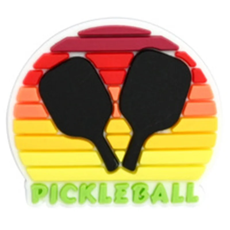 24Pcs Ball Selection Series Buckle Decoration Edinker Gaming Racket Pattern Shoes Charm Athlete Shoe Accessories