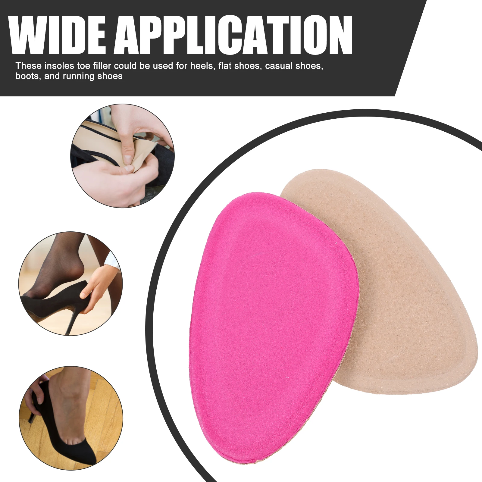 

Breathable AntiSlip ShockAbsorbing Insoles Pads HighHeel Invisible Gel Cushions NonSlip Inserts FootComfort Walking