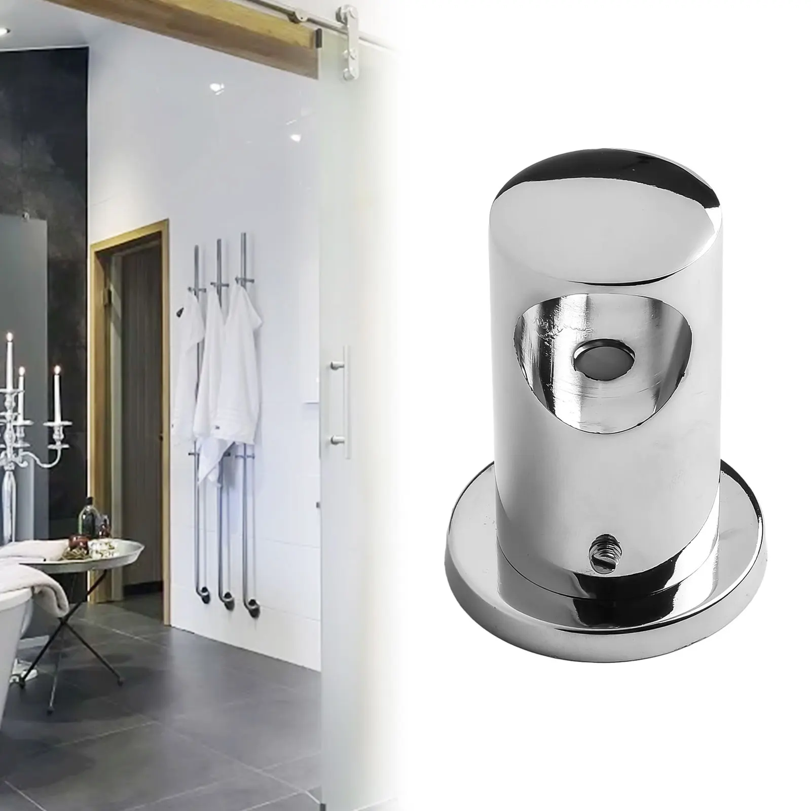 Shower Fitting Riser Bracket Wall Bracket Stylish Chrome Brass Wall Bracket with Riser Bracket for Shower Fittings