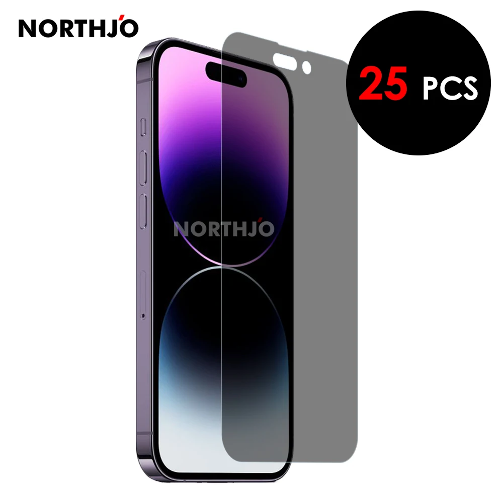 

Закаленное антишпионское стекло для iPhone 16 Pro Max 15 14 Plus 13 12 mini 11 X XR XS, 25 шт.